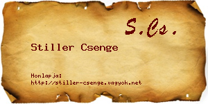Stiller Csenge névjegykártya